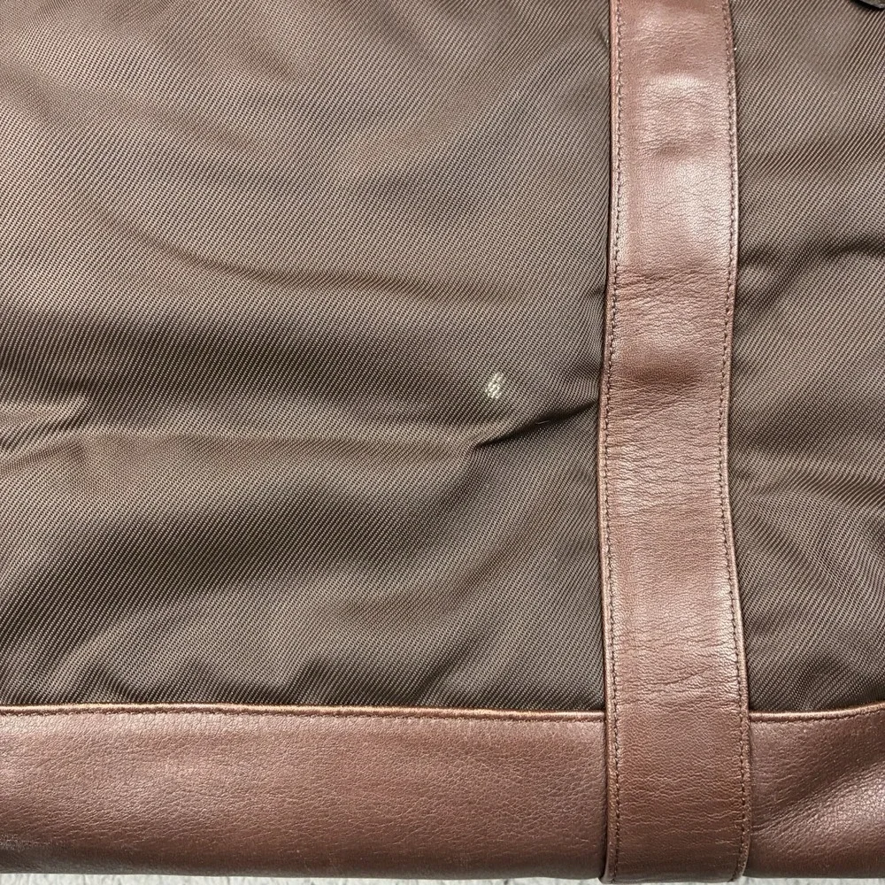 Vintage Coach 5497 Medium Cabin Bag Brown Nylon Leather Weekender Duffle